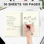 Yahenda 3 Pcs Spiral Notebook Bulk A5 Journal Lined 8.3'' x 5.5'' Writing - Image 2
