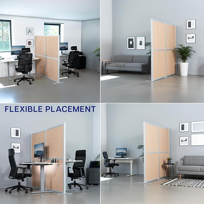 VIVO Modular Wall System, 2 PET Panels, Modern Professional Office Cubicle - Image 5