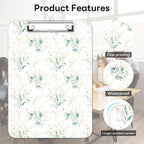 Luminzo Plastic Cute Clipboard Low-Profile Metal Clip, A4 Letter Size 9 x 12.5 - Image 6