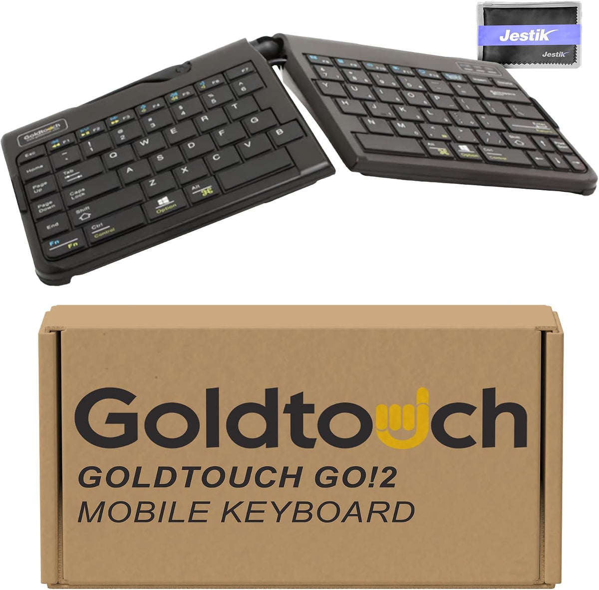 Goldtouch Go!2 Mobile Keyboard (GTP-0044) - Portable Foldable Travel Ergonomi...
