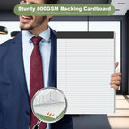 White Legal Pads 8.5 x 11 Narrow Ruled, 24 Pack Notepads College Ruled Pads of - Image 3
