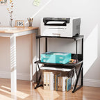 aboxoo Printer Stand for Desk, Desktop Printer Shelf Large 3-Tier Multi-Purpose - Image 4