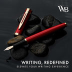 Wordsworth & Black Fountain Pen Set, 18K Gilded Medium Nib, Includes 24 Pack - Image 2
