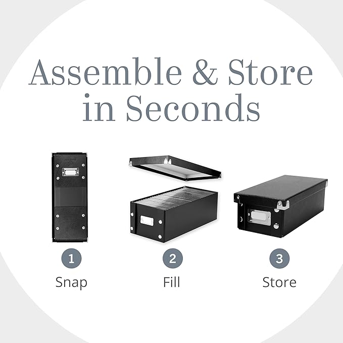 Snap-N-Store Index Card Holder Storage Box - Image 7
