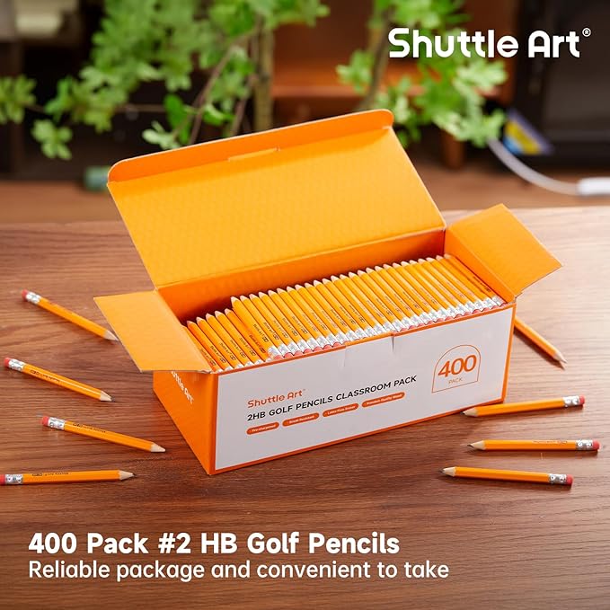 Shuttle Art 400 Pack Golf Pencils - Image 7