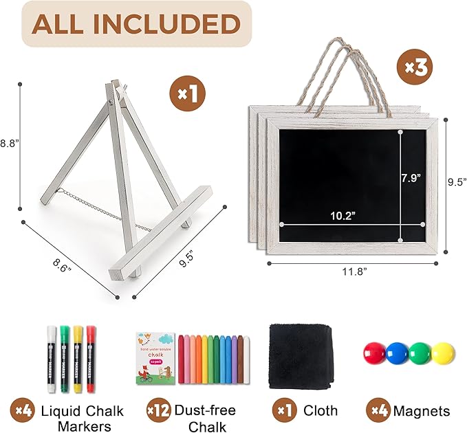 SELEAD 100% Real Wood Frame Chalkboard - Image 2