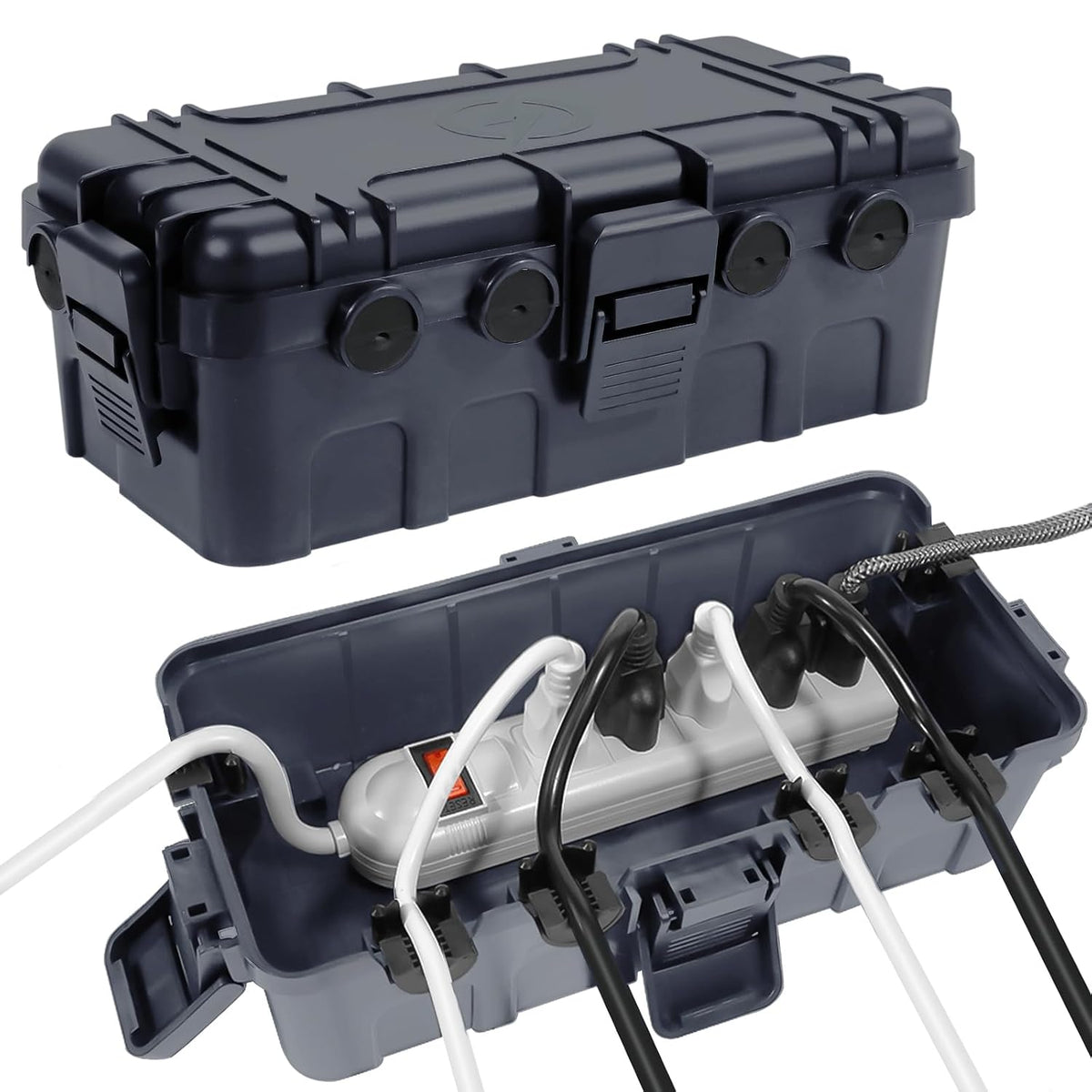 [2 Pack] Outdoor Electrical Box Waterproof, OUTDSPLY Medium Outdoor Electrica...