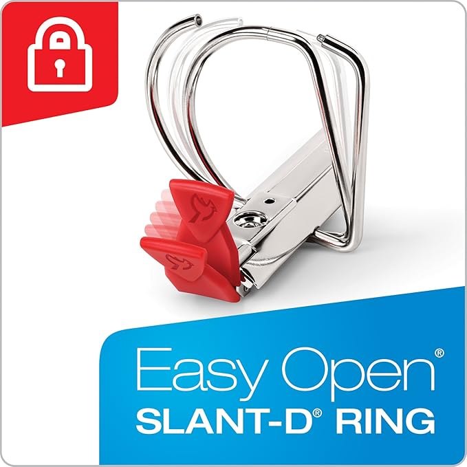 Cardinal 3 Ring Binder, 1.5 Inch Premier Easy Open Binder, ONE-Touch Locking - Image 2