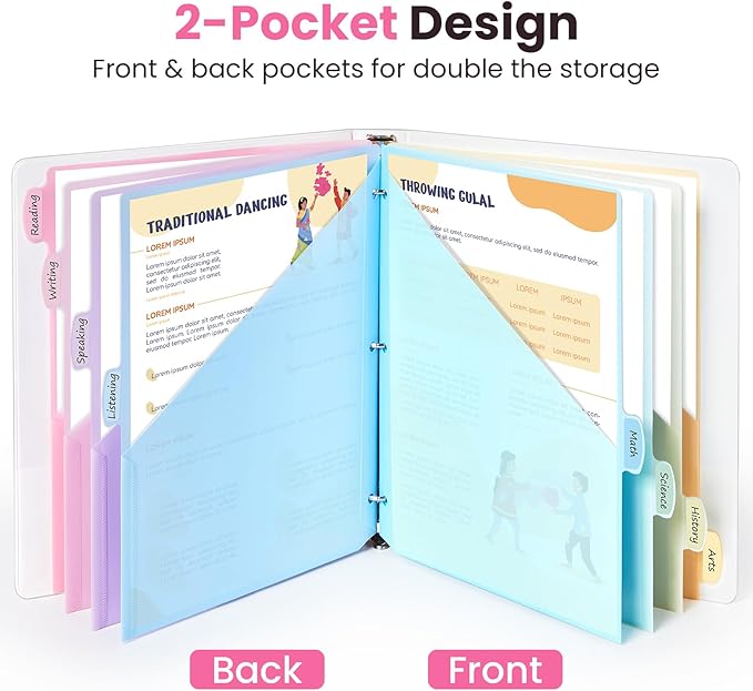 Sooez 8-Tab Binder Dividers - Image 3