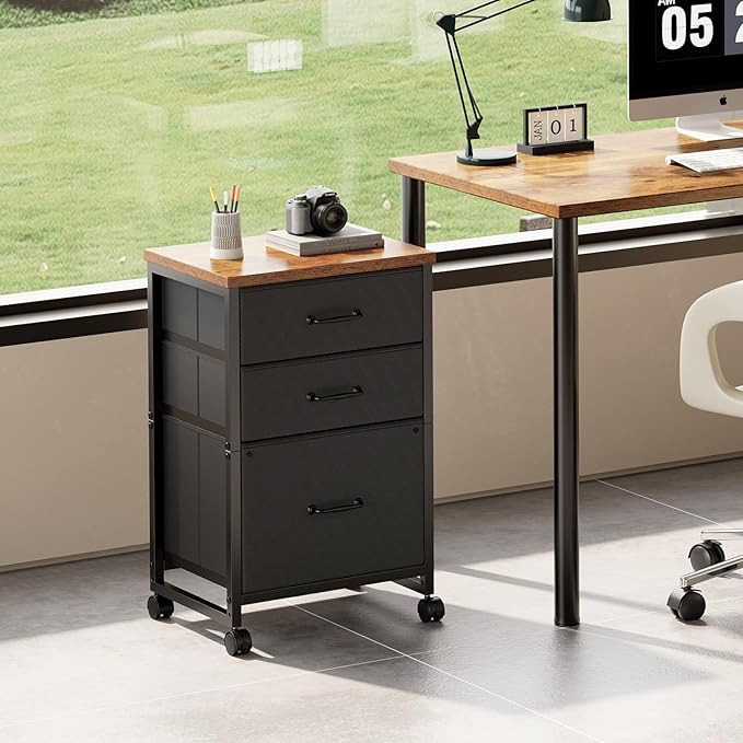 Maihail 3 Drawer Mobile File Cabinet - Image 2