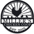Hen House Coop Sign, Custom Chicken Coop Signs, Custom Chicken Farm Metal Sign by ENFODREAM