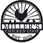 Hen House Coop Sign, Custom Chicken Coop Signs, Custom Chicken Farm Metal Sign by ENFODREAM