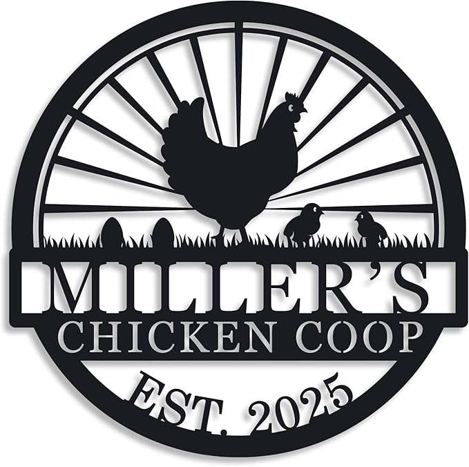 Hen House Coop Sign, Custom Chicken Coop Signs, Custom Chicken Farm Metal Sign by ENFODREAM