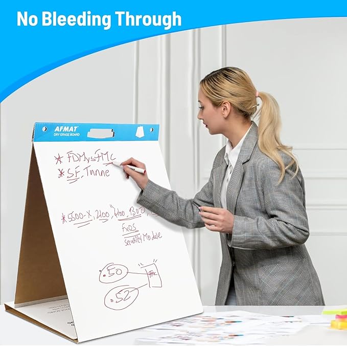 2-Pack Tabletop Sticky Easel Pad and Dry Erase Board 2 in 1, 20 x 23 inches - Image 5