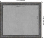 Amanti Art Grey Framed Magnetic Board 23x27 Medium Vision Board - Image 3