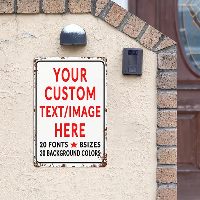 Custom Sign Personalized Custom Metal Sign, Customize - Image 2