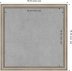 Amanti Art Silver Framed Magnetic Board 18x18 Small Vision Board - Image 4