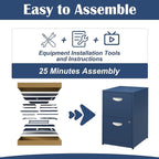 SteeLoong 2 Drawer File Cabinet - Image 7
