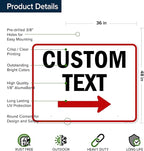 Custom Arrow, Custom Directional Sign, Right Arrow, 36x48 Inches, Rust Free - Image 6