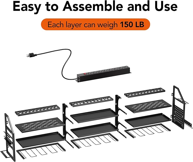 YFFSRJDJ Extra Large Power Tool Organizer Wall Mount - Image 8