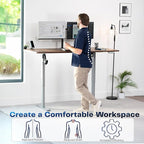 VIVO Electric 71 x 36 in Rustic Standing Desk, Memory Height Adjustment - Image 4