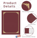 HAUTOCO 90 Packs Certificate Holders, Burgundy Diploma Holders, Document Award - Image 3