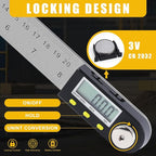 Delgada 8 inch/200mm Digital Angle Finder Ruler - Image 2