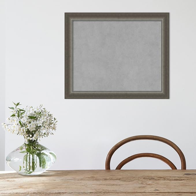 Amanti Art Silver Framed Magnetic Board 19x23 Small Vision Board - Image 5