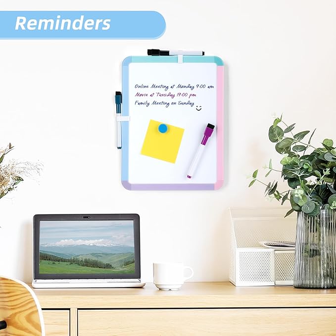 VUSIGN Small White Board Dry Erase, 8.5'' x 11'' Magnetic Dry Erase Board - Image 3