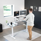 VIVO 42 inch Height Adjustable Stand Up Desk Converter, V Series, Quick Sit to - Image 3