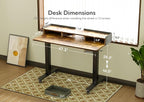 Claiks Standing Desk with Drawers, Stand Up Electric Standing Desk Adjustable - Image 3