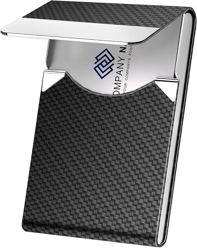 DMFLY Business Card Holder, Metal Slim Business Card Case, Pocket Card Holder by DMFLY