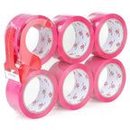 BOMEI PACK Heavy Duty 6 Rolls Colored Moving Tape by BOMEIPACK