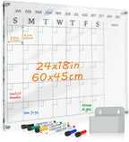MAKELLO Acrylic Calendar for Wall 24" x 18", 4 Pens, Pen Holder, Wall-Mount by MAKELLO