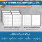 Planner Pad Spiral Bound January-December 2026/ Calendar Year 8 1/2" x 11" - Image 4