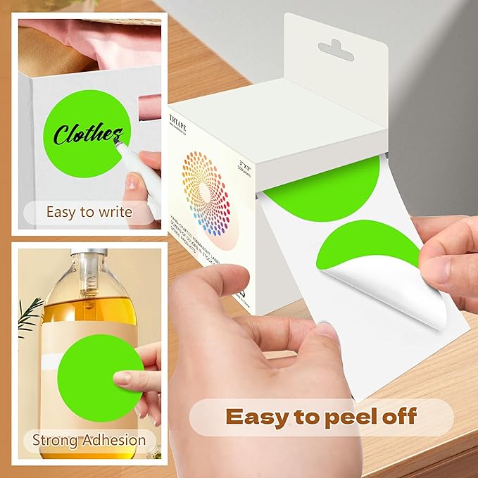 3 Inch Round Color Coding Labels - Image 4