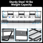 2 Pack DELAMU Under Desk Cable Management Tray, Metal Cord Cable Organizer - Image 4
