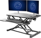 VIVO 32 inch Desk Converter, K Series, Height Adjustable Sit to Stand Riser by VIVO
