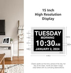 American Lifetime New 2026 Dementia Clock Large Digital Clock - Image 4