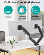 mount pro dual monitor mount fits 13 to shown in use