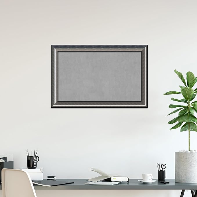 Amanti Art Silver Framed Magnetic Board 30x46 Large Vision Board - Image 5