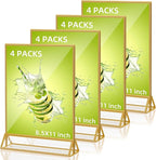 PPH-Sisy Acrylic Sign Holder 8.5 x 11, Double Sided Clear Display Stand by PPH-SisyPurchaseNow