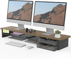 Fenge Monitor Stand, Dual Monitor Riser, 42.5inch Large Desk Computer Monitor by Fenge