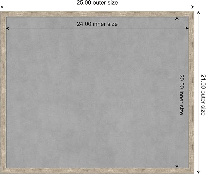 Amanti Art Silver Framed Magnetic Board 21x25 Medium Vision Board - Image 3