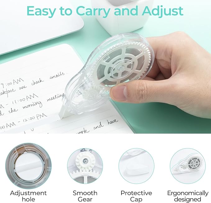 M&G 5 pack Correction Tape，131.2 Feet correction tape, Total 656FT/200M - Image 5