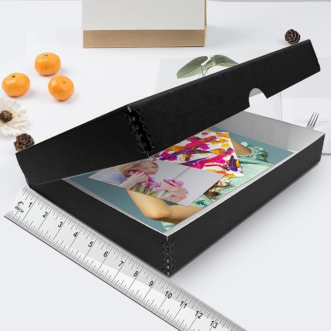 Lineco Archival Folio Storage Box. Metal Edge Archival Boxboard, Clamshell Lid. - Image 3