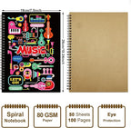 MAXCURY Blank Sheet Music Composition Manuscript Staff Paper Art Music Notebook - Image 2