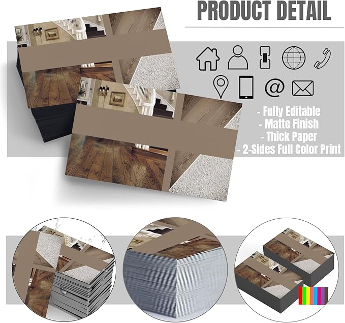 Custom Business Cards Double-Sided Personalized Stationery | Professional - Image 2