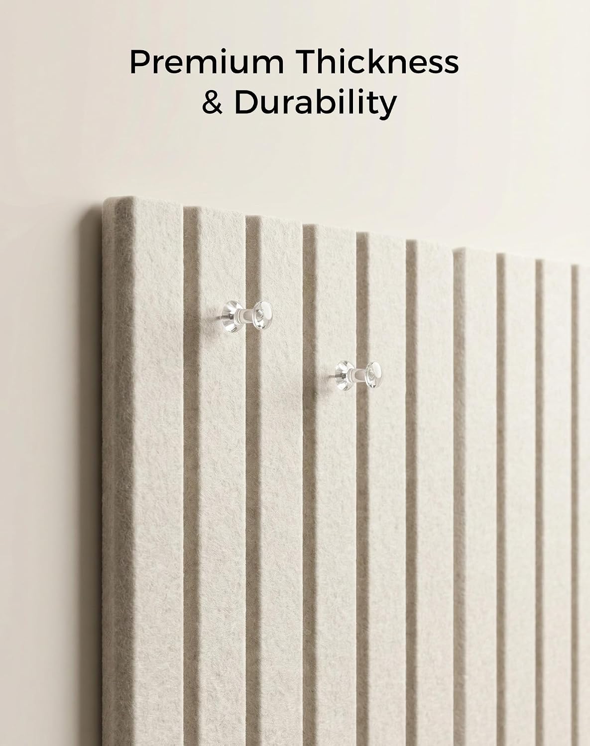 Aothia 48" x 36" Large Felt Bulletin Board, Oatmeal