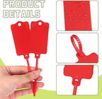 LeonBach 100 PCS Plastic Shipping Tags, 1.46" x 2.48", Waterproof Labels - Image 3